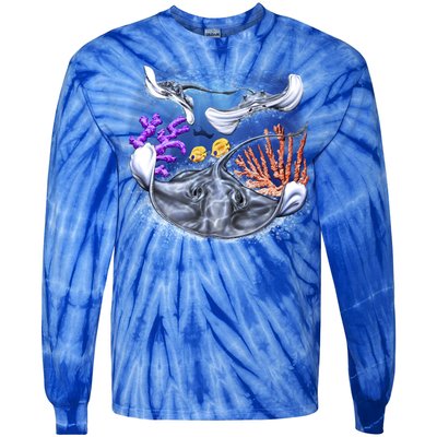 Stingrays Tie-Dye Long Sleeve Shirt