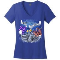 Stingrays Women's V-Neck T-Shirt