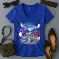 Stingrays Women's V-Neck T-Shirt