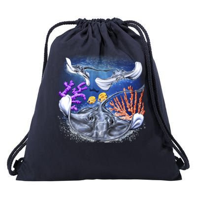 Stingrays Drawstring Bag