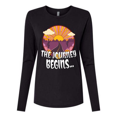 So The Journey Begins Road Trippin Tee Merch For Roadies Great Gift Womens Cotton Relaxed Long Sleeve T-Shirt