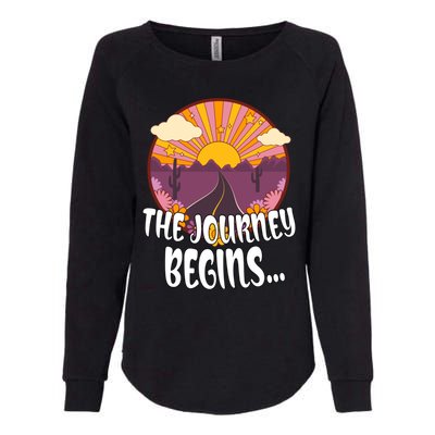 So The Journey Begins Road Trippin Tee Merch For Roadies Great Gift Womens California Wash Sweatshirt