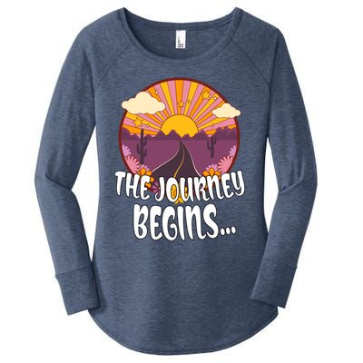 So The Journey Begins Road Trippin Tee Merch For Roadies Great Gift Women's Perfect Tri Tunic Long Sleeve Shirt