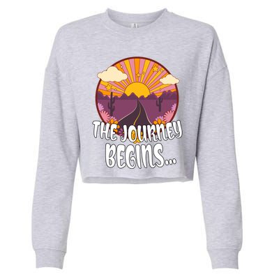 So The Journey Begins Road Trippin Tee Merch For Roadies Great Gift Cropped Pullover Crew