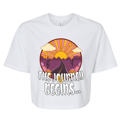 So The Journey Begins Road Trippin Tee Merch For Roadies Great Gift Bella+Canvas Jersey Crop Tee