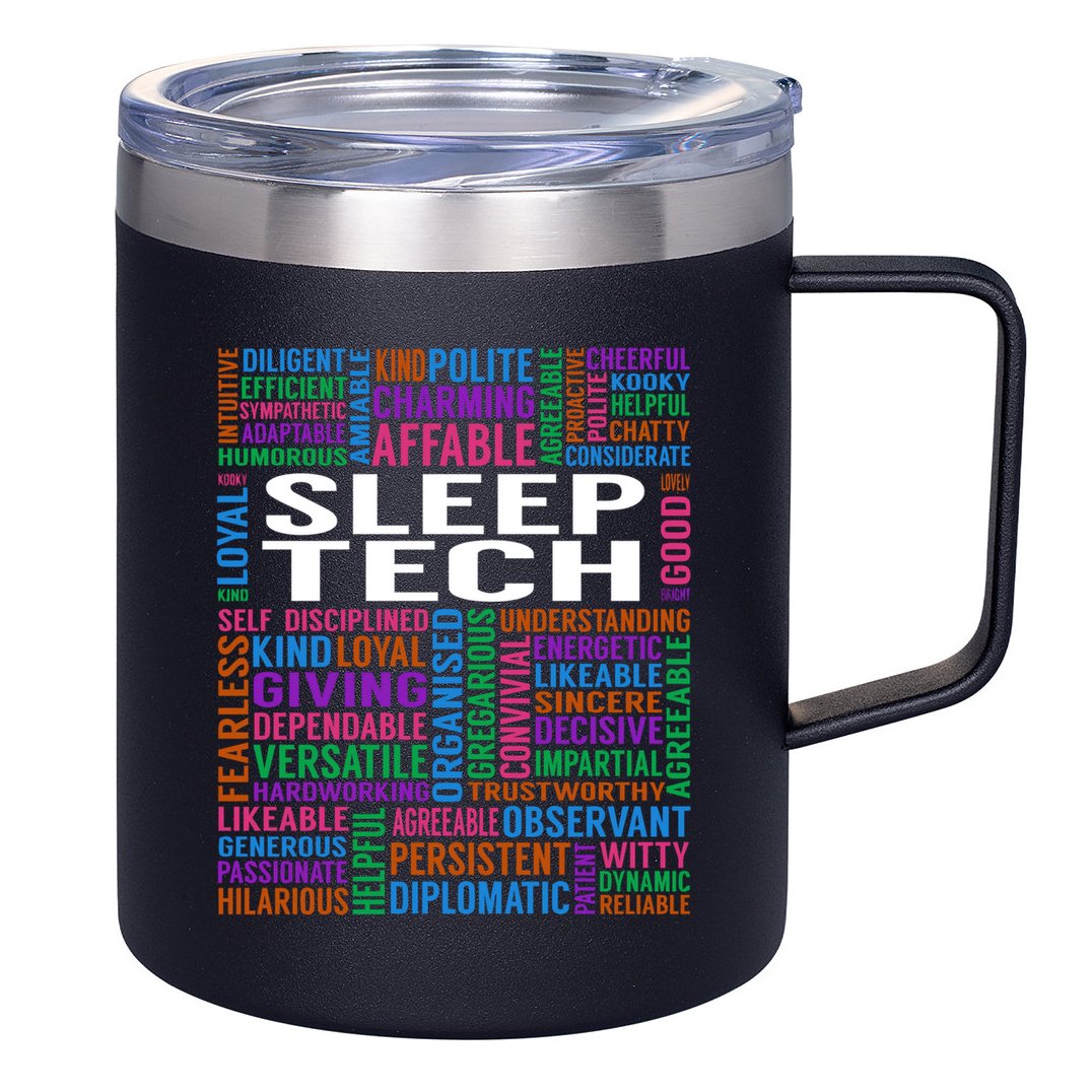 Sleep Tech Job 12oz Stainless Steel Coffee Mug