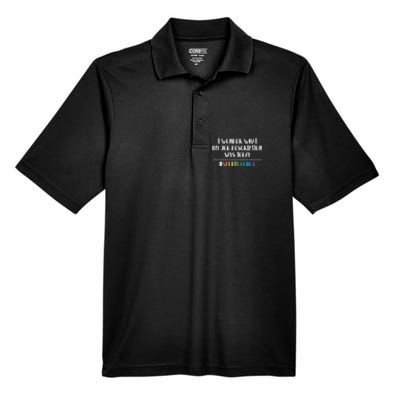 Sped Teacher Job Description Special Education Teacher Gift Men's Origin Performance Piqué Polo