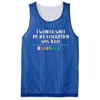 Sped Teacher Job Description Special Education Teacher Gift Mesh Reversible Basketball Jersey Tank