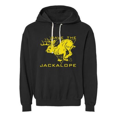 Save The Jackalope For Camping Lovers Garment-Dyed Fleece Hoodie