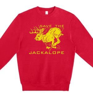 Save The Jackalope For Camping Lovers Premium Crewneck Sweatshirt