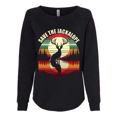 Save The Jackalope Womens California Wash Sweatshirt