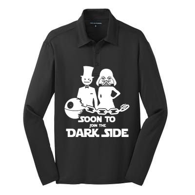 Soon To Join The Dark Side Silk Touch Performance Long Sleeve Polo