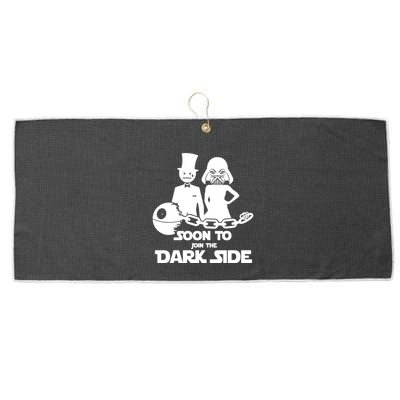 Soon To Join The Dark Side Large Microfiber Waffle Golf Towel