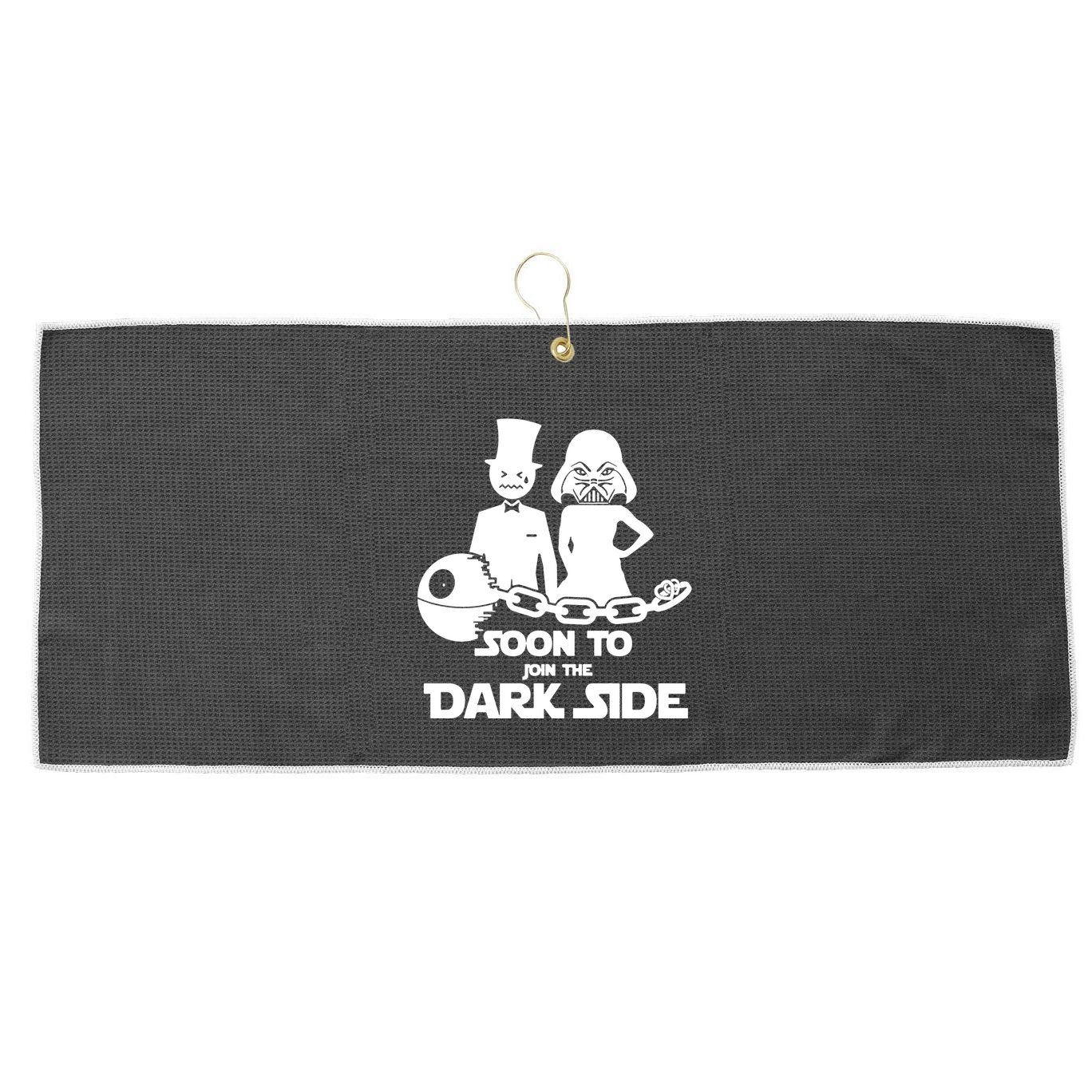 Soon To Join The Dark Side Large Microfiber Waffle Golf Towel