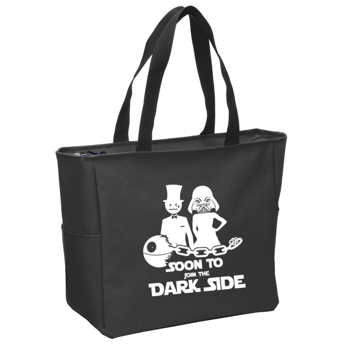 Soon To Join The Dark Side Zip Tote Bag