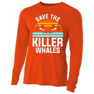 Save The Killer Whales Orca Gift Cooling Performance Long Sleeve Crew