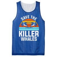 Save The Killer Whales Orca Gift Mesh Reversible Basketball Jersey Tank