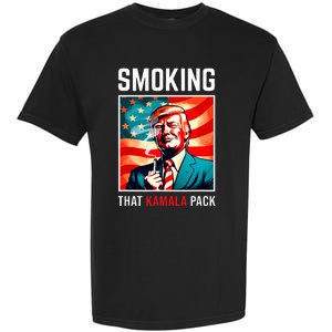 Smoking That Kamala Pack Trump 2024 Election Win Garment-Dyed Heavyweight T-Shirt