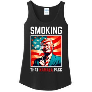 Smoking That Kamala Pack Trump 2024 Election Win Ladies Essential Tank