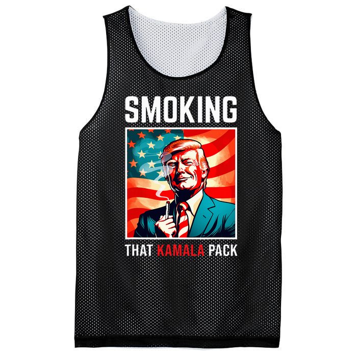 Smoking That Kamala Pack Trump 2024 Election Win Mesh Reversible Basketball Jersey Tank