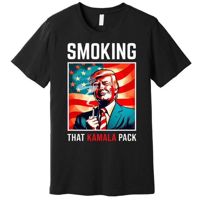 Smoking That Kamala Pack Trump 2024 Election Win Premium T-Shirt