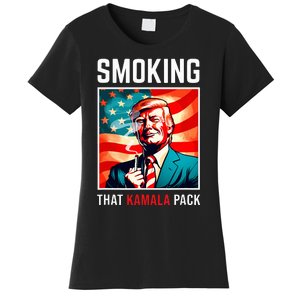 Smoking That Kamala Pack Trump 2024 Election Win Women's T-Shirt