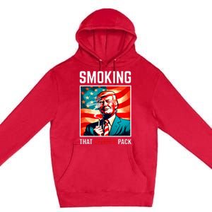 Smoking That Kamala Pack Trump 2024 Election Win Premium Pullover Hoodie