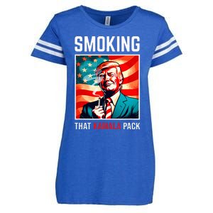 Smoking That Kamala Pack Trump 2024 Election Win Enza Ladies Jersey Football T-Shirt