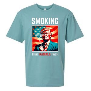 Smoking That Kamala Pack Trump 2024 Election Win Sueded Cloud Jersey T-Shirt