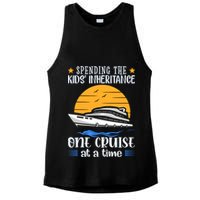 Spending The Kids Inheritance One Cruise At A Time Ladies PosiCharge Tri-Blend Wicking Tank