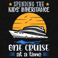 Spending The Kids Inheritance One Cruise At A Time Ladies PosiCharge Tri-Blend Wicking Tank