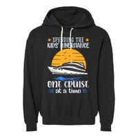 Spending The Kids Inheritance One Cruise At A Time Garment-Dyed Fleece Hoodie