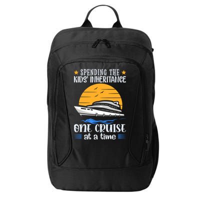 Spending The Kids Inheritance One Cruise At A Time City Backpack