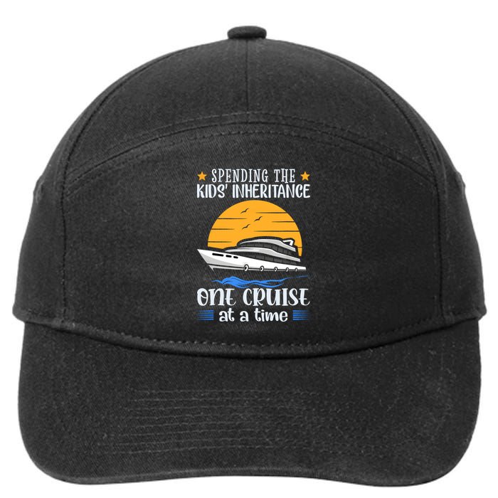 Spending The Kids Inheritance One Cruise At A Time 7-Panel Snapback Hat