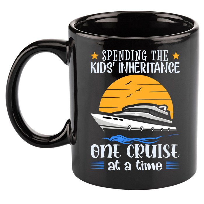 Spending The Kids Inheritance One Cruise At A Time 11oz C Handle Ceramic Mug