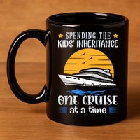 Spending The Kids Inheritance One Cruise At A Time 11oz C Handle Ceramic Mug