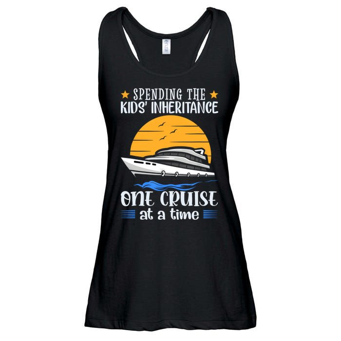 Spending The Kids Inheritance One Cruise At A Time Ladies Essential Flowy Tank