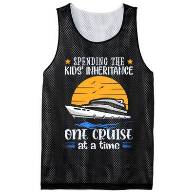 Spending The Kids Inheritance One Cruise At A Time Mesh Reversible Basketball Jersey Tank