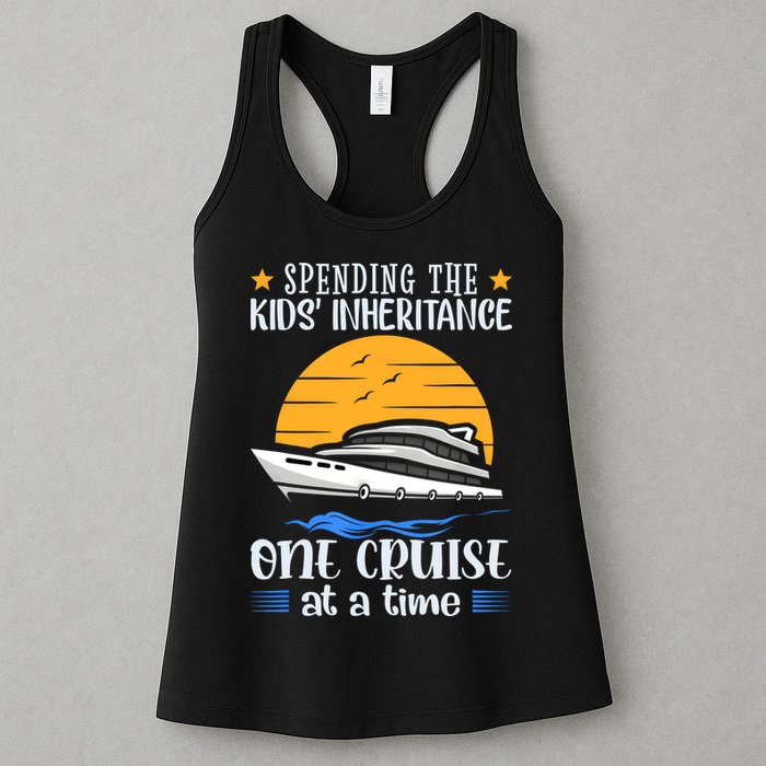 Spending The Kids Inheritance One Cruise At A Time Womens Tank Top