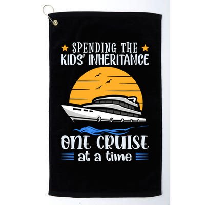 Spending The Kids Inheritance One Cruise At A Time Golf Towel