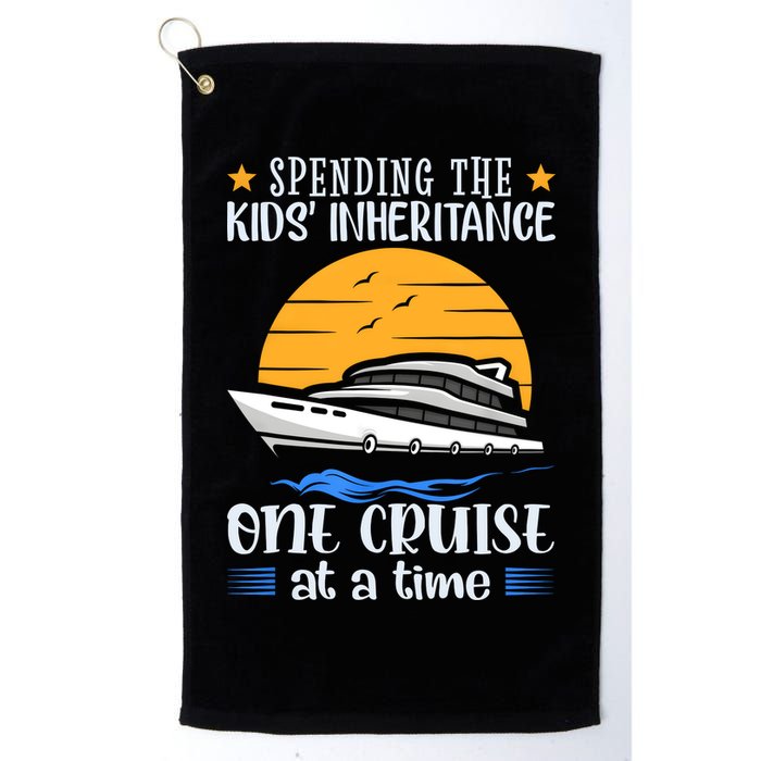 Spending The Kids Inheritance One Cruise At A Time Golf Towel