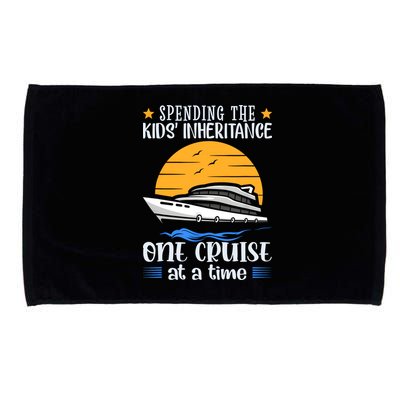 Spending The Kids Inheritance One Cruise At A Time Microfiber Hand Towel