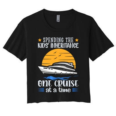 Spending The Kids Inheritance One Cruise At A Time Crop Top