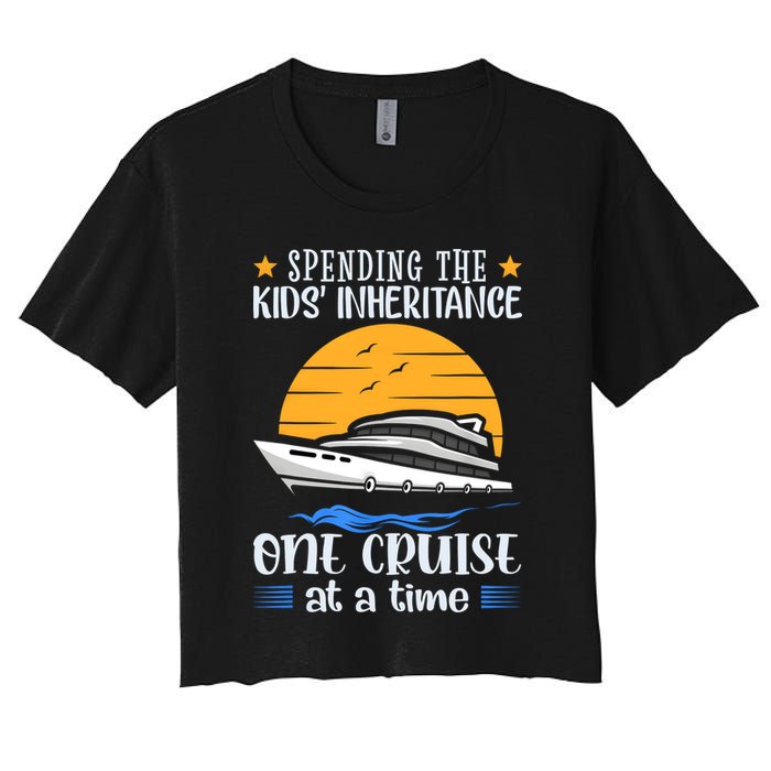 Spending The Kids Inheritance One Cruise At A Time Crop Top