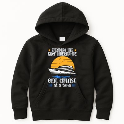Spending The Kids Inheritance One Cruise At A Time Kids Hoodie