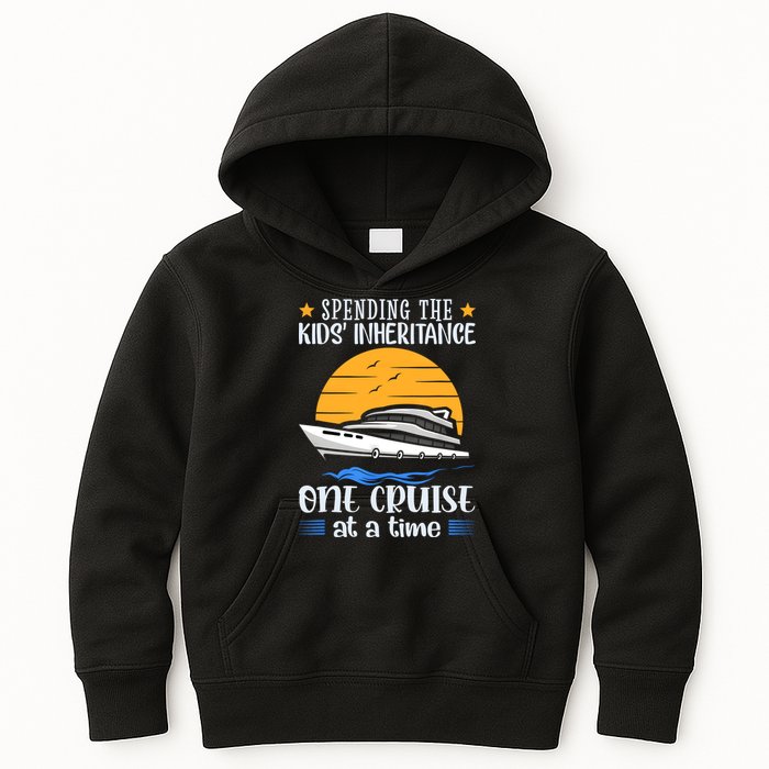 Spending The Kids Inheritance One Cruise At A Time Kids Hoodie