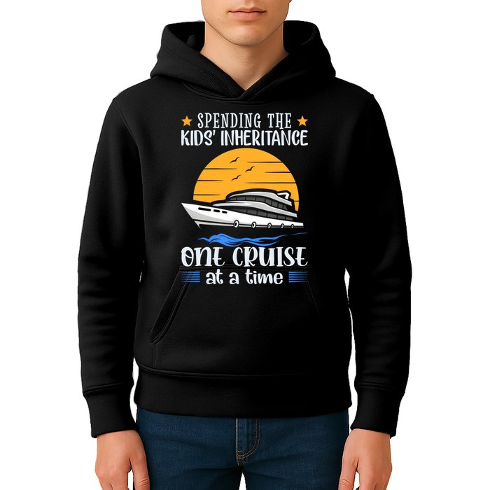Spending The Kids Inheritance One Cruise At A Time Kids Hoodie