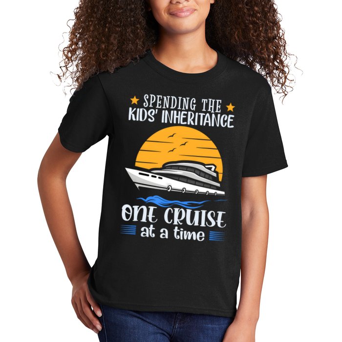 Spending The Kids Inheritance One Cruise At A Time Kids T-Shirt