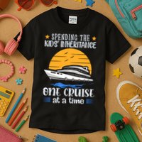 Spending The Kids Inheritance One Cruise At A Time Kids T-Shirt