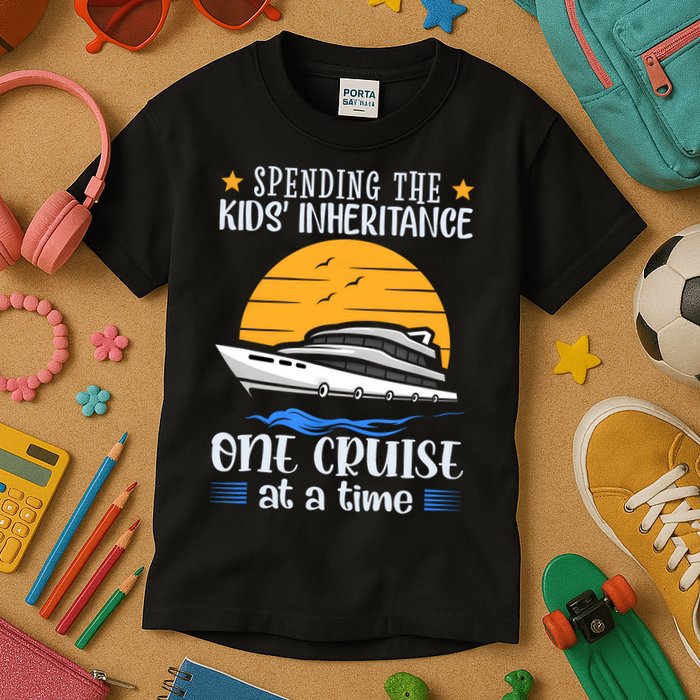 Spending The Kids Inheritance One Cruise At A Time Kids T-Shirt